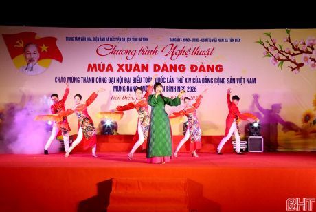 Đặc sắc chương trình nghệ thuật “Mùa xuân dâng Đảng' tại Tiên Điền