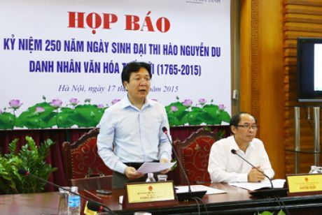 Hoạt động Kỷ niệm 250 năm ngày sinh đại thi hào Nguyễn Du