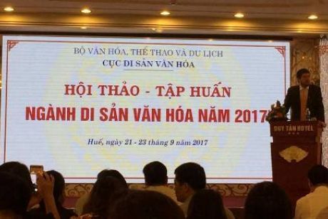 Hội thảo - Tập huấn ngành Di sản văn hóa năm 2017.